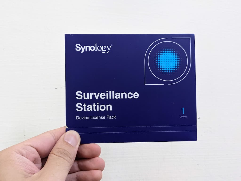 Synology Surveillance Station 實體攝影機授權包裝外觀