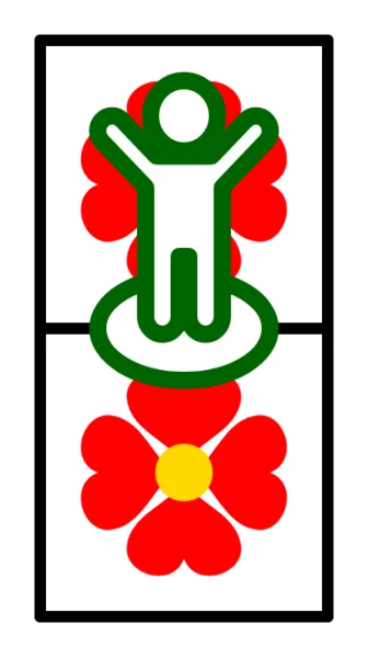 皮克敏隊伍 1 至 9 隻時的 2x1 網格種花範圍示意圖